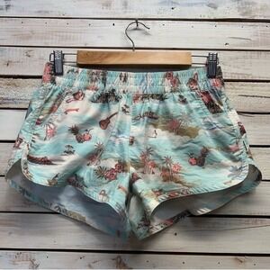 Billabong Mas Hulas Board Shorts Tropical Surf Swim Vaca Y2K Island Print Small